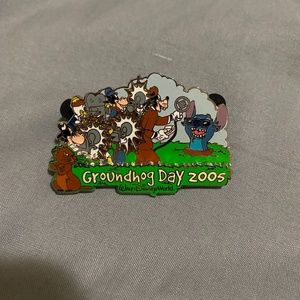 disney lilo and stitch groundhog day enamel pin